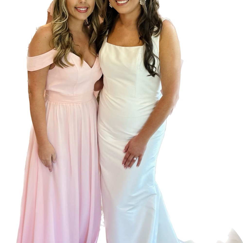 JJs House Blush Off-Shoulder Maxi Dress - Picture 2 of 2